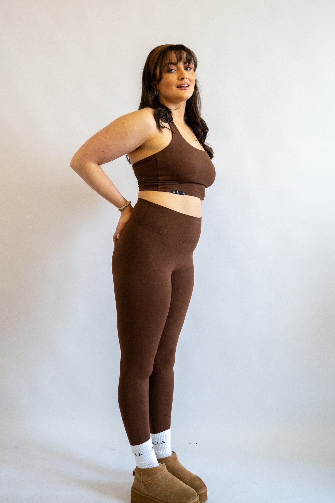 Women's Sports Brown Leggings