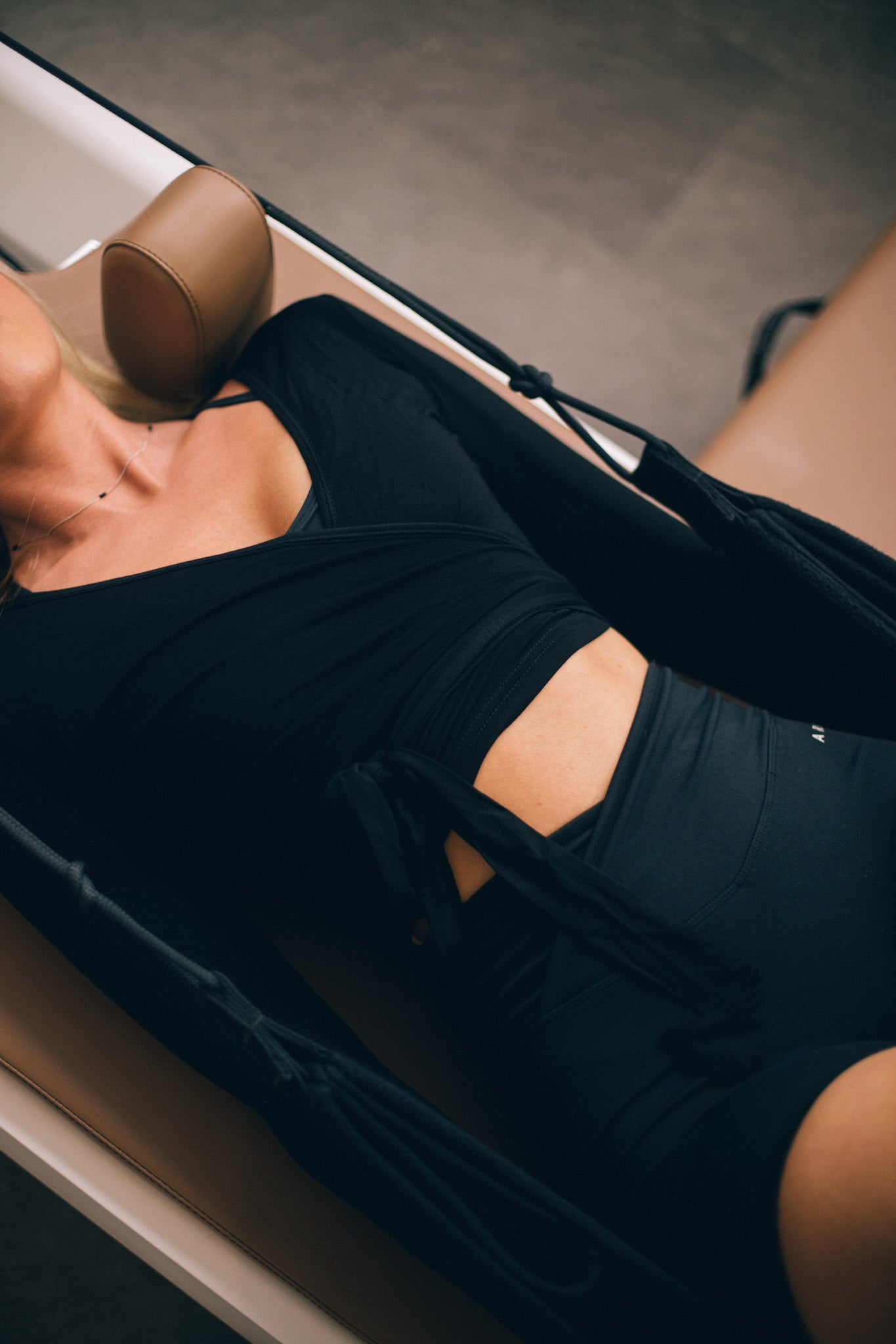 The Noir Wrap Top