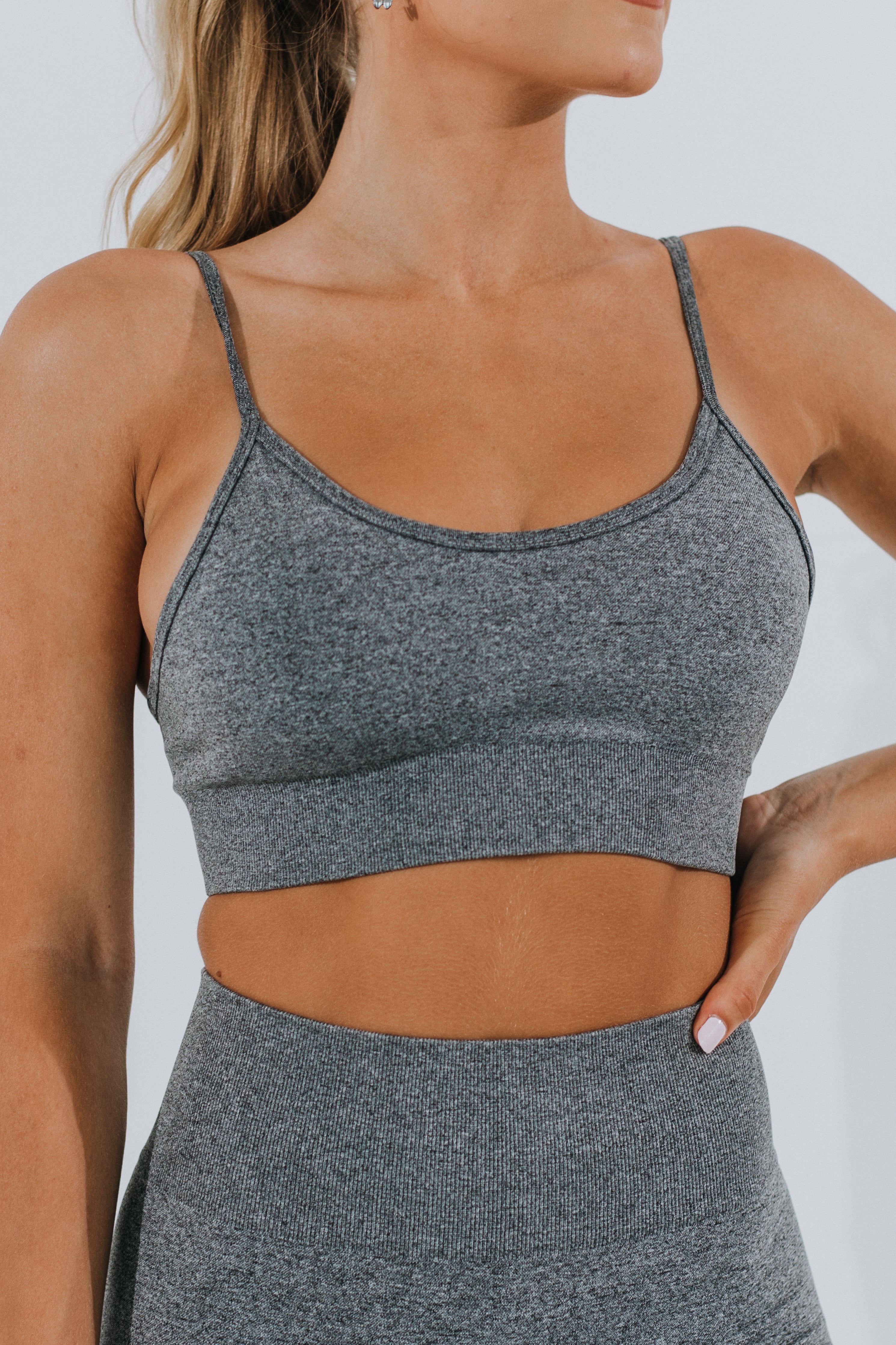 Women's Grey Sports Bra