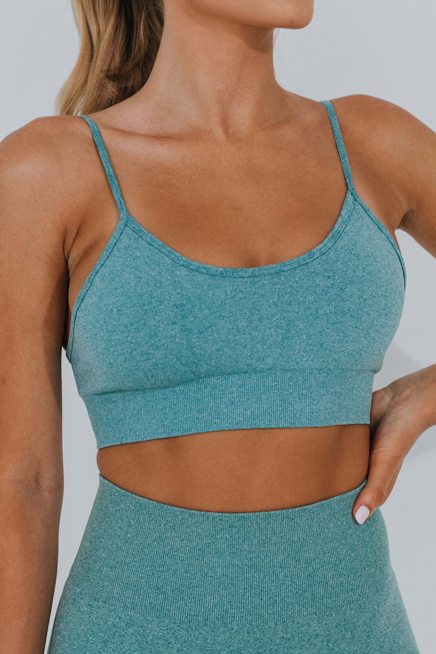 Amazon Teal Sports Bra
