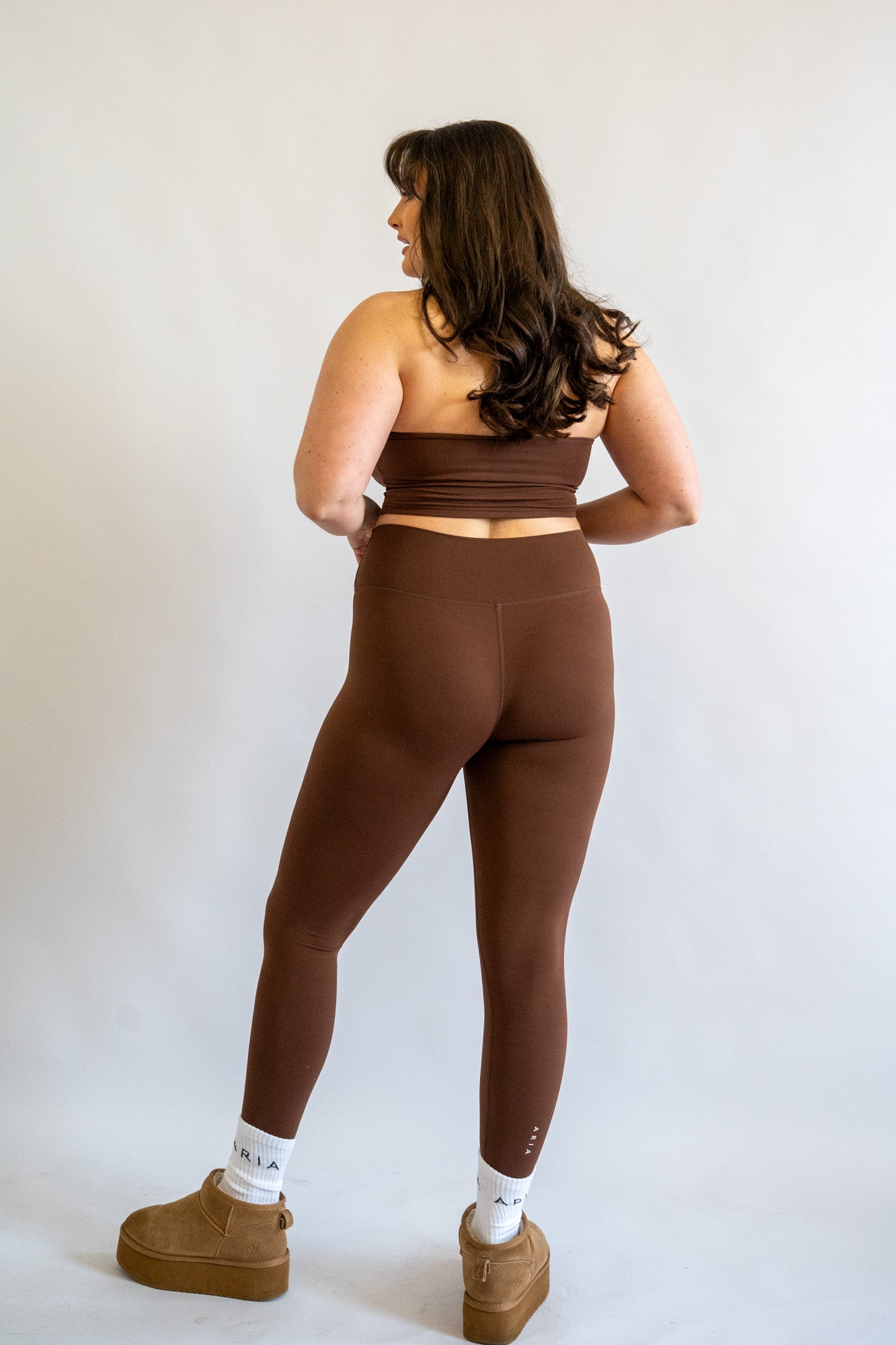 Women's Sports Brown Leggings 