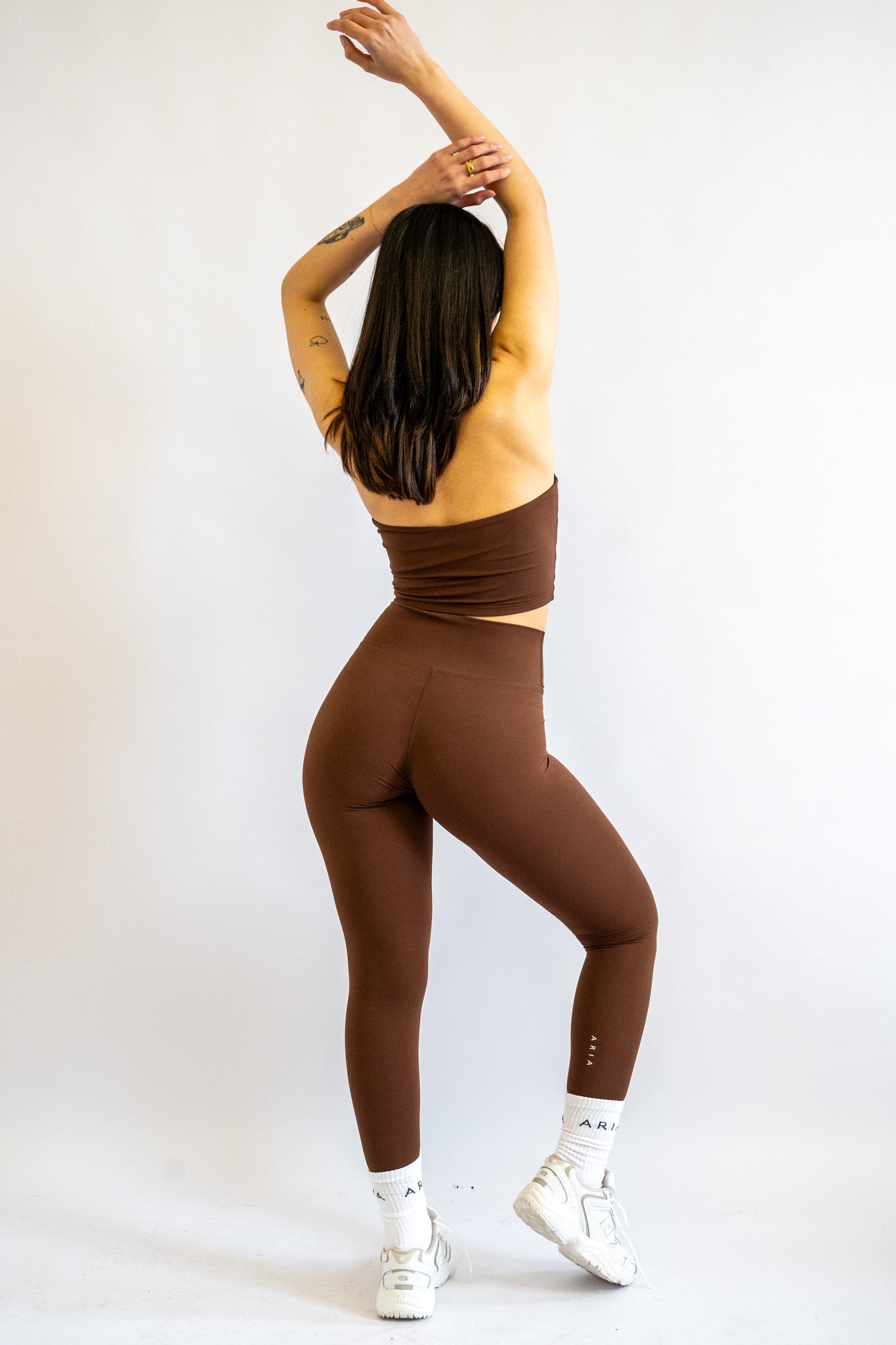 Women's Sports Brown Leggings 