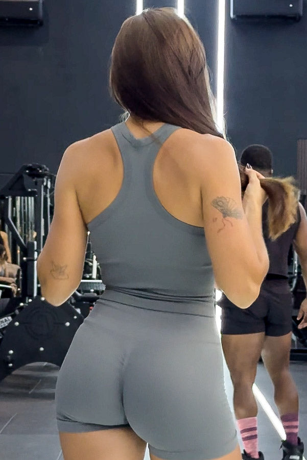 Highlight V2 Seamless - Stone Grey High Neck